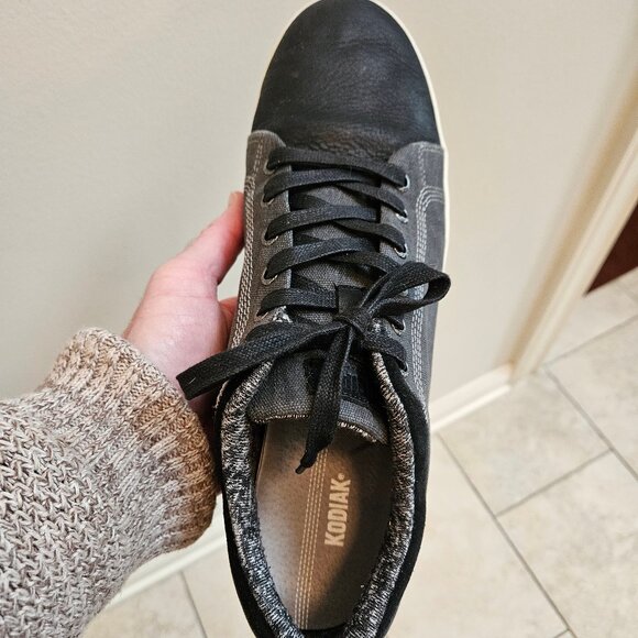 Kodiak Men's Leather/Canvas Casual Shoes, Black, Sz 13 - Picture 11 of 16